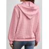 image:imageSHEWIN Womens Zip Up Hoodies Oversized Sweatshirt Fall Fashion Outfits 2026 Casual Waffle Hooded JacketsPink