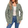 image:imageSHEWIN 2026 Fall Hoodies Waffle Knit Zip Up Sweatshirt Comfy Loose Fit ShakcetGreen