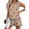 image:imageSHEWIN Two Piece Sets for Women Lounge Set Matching Sets Womens Clothing Summer Outfits for WomenKhaki