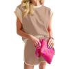 image:imageSHEWIN Women 2026 Color Block 2 Piece Short Sets Workout Tracksuit with Pockets TrendyB Apricot