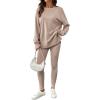 image:imageSHEWIN Women Two Piece Sets Fall Lounge Outfits Spring Tracksuit Sweatsuit 2026Beige