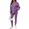 image:imageSHEWIN Women Two Piece Sets Fall Lounge Outfits Spring Tracksuit Sweatsuit 2026Purple