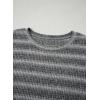 image:imageSHEWIN Women Summer Half Sleeve Tops Waffle Knit Shirts Dressy Casual 2026Grey and White