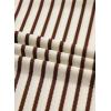 image:imageSHEWIN Women Summer Loose Fit Tops Trendy Rib Knit Stripe Shirt Business Dressy Casual 2026Beige and Brown