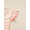 image:imageSHEWIN Women Summer Loose Fit Tops Trendy Rib Knit Stripe Shirt Business Dressy Casual 2026Beige and Pink