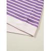 image:imageSHEWIN Women Summer Loose Fit Tops Trendy Rib Knit Stripe Shirt Business Dressy Casual 2026Beige and Purple