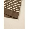image:imageSHEWIN Women Summer Loose Fit Tops Trendy Rib Knit Stripe Shirt Business Dressy Casual 2026Chestnut Brown