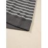image:imageSHEWIN Women Summer Loose Fit Tops Trendy Rib Knit Stripe Shirt Business Dressy Casual 2026Grey
