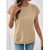 image:imageSHEWIN Women Summer Trendy Sweatshirt Casual Dressy Shirts Work Tops 2026Beige