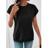 image:imageSHEWIN Women Summer Trendy Sweatshirt Casual Dressy Shirts Work Tops 2026Black