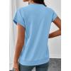 image:imageSHEWIN Women Summer Trendy Sweatshirt Casual Dressy Shirts Work Tops 2026Blue