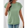 image:imageSHEWIN Women Summer Trendy Sweatshirt Casual Dressy Shirts Work Tops 2026Green