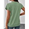 image:imageSHEWIN Women Summer Trendy Sweatshirt Casual Dressy Shirts Work Tops 2026Green