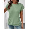 image:imageSHEWIN Women Summer Trendy Sweatshirt Casual Dressy Shirts Work Tops 2026Green