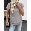 image:imageSHEWIN Women Summer Trendy Sweatshirt Casual Dressy Shirts Work Tops 2026Grey