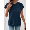 image:imageSHEWIN Women Summer Trendy Sweatshirt Casual Dressy Shirts Work Tops 2026Navy Blue