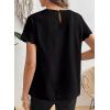 image:imageSHEWIN Women Tops Ruffle Sleeve Shirts Business Casual Dressy Work Blouse 2026Black