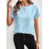 image:imageSHEWIN Women Tops Ruffle Sleeve Shirts Business Casual Dressy Work Blouse 2026Blue
