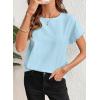 image:imageSHEWIN Women Tops Ruffle Sleeve Shirts Business Casual Dressy Work Blouse 2026Blue