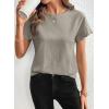 image:imageSHEWIN Women Tops Ruffle Sleeve Shirts Business Casual Dressy Work Blouse 2026Grey