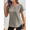 image:imageSHEWIN Women Tops Ruffle Sleeve Shirts Business Casual Dressy Work Blouse 2026Grey