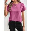 image:imageSHEWIN Women Tops Ruffle Sleeve Shirts Business Casual Dressy Work Blouse 2026Hot Pink