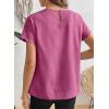 image:imageSHEWIN Women Tops Ruffle Sleeve Shirts Business Casual Dressy Work Blouse 2026Hot Pink