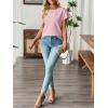image:imageSHEWIN Women Tops Ruffle Sleeve Shirts Business Casual Dressy Work Blouse 2026Pink