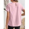 image:imageSHEWIN Women Tops Ruffle Sleeve Shirts Business Casual Dressy Work Blouse 2026Pink
