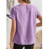 image:imageSHEWIN Women Tops Ruffle Sleeve Shirts Business Casual Dressy Work Blouse 2026Purple
