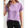 image:imageSHEWIN Women Tops Ruffle Sleeve Shirts Business Casual Dressy Work Blouse 2026Purple