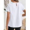 image:imageSHEWIN Women Tops Ruffle Sleeve Shirts Business Casual Dressy Work Blouse 2026White