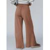 image:imageSHEWIN Womens Boho Wide Leg Pants Lace Casual Drawstring Elastic Waist Summer Spring 2026 Beach Vacation Palazzo PantsBrown