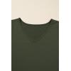 image:imageSHEWIN Womens Lace Tops Casual V Neck Short Sleeve Shirts Loose Tunic Top 2026Green