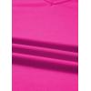 image:imageSHEWIN Womens Lace Tops Casual V Neck Short Sleeve Shirts Loose Tunic Top 2026Hot Pink