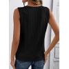image:imageSHEWIN Womens Tank Tops Sleeveless Summer Tops Ribbed Loose Fit Flowy Ladies Shirts Spring Clothes 2026Black