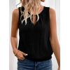 image:imageSHEWIN Womens Tank Tops Sleeveless Summer Tops Ribbed Loose Fit Flowy Ladies Shirts Spring Clothes 2026Black