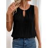 image:imageSHEWIN Womens Tank Tops Sleeveless Summer Tops Ribbed Loose Fit Flowy Ladies Shirts Spring Clothes 2026Black