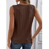 image:imageSHEWIN Womens Tank Tops Sleeveless Summer Tops Ribbed Loose Fit Flowy Ladies Shirts Spring Clothes 2026Brown