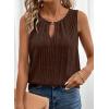 image:imageSHEWIN Womens Tank Tops Sleeveless Summer Tops Ribbed Loose Fit Flowy Ladies Shirts Spring Clothes 2026Brown