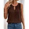 image:imageSHEWIN Womens Tank Tops Sleeveless Summer Tops Ribbed Loose Fit Flowy Ladies Shirts Spring Clothes 2026Brown
