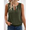 image:imageSHEWIN Womens Tank Tops Sleeveless Summer Tops Ribbed Loose Fit Flowy Ladies Shirts Spring Clothes 2026Green