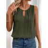 image:imageSHEWIN Womens Tank Tops Sleeveless Summer Tops Ribbed Loose Fit Flowy Ladies Shirts Spring Clothes 2026Green