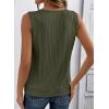 image:imageSHEWIN Womens Tank Tops Sleeveless Summer Tops Ribbed Loose Fit Flowy Ladies Shirts Spring Clothes 2026Green