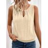 image:imageSHEWIN Womens Tank Tops Sleeveless Summer Tops Ribbed Loose Fit Flowy Ladies Shirts Spring Clothes 2026Khaki