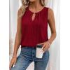 image:imageSHEWIN Womens Tank Tops Sleeveless Summer Tops Ribbed Loose Fit Flowy Ladies Shirts Spring Clothes 2026Red