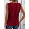 image:imageSHEWIN Womens Tank Tops Sleeveless Summer Tops Ribbed Loose Fit Flowy Ladies Shirts Spring Clothes 2026Red