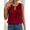 image:imageSHEWIN Womens Tank Tops Sleeveless Summer Tops Ribbed Loose Fit Flowy Ladies Shirts Spring Clothes 2026Red