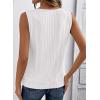 image:imageSHEWIN Womens Tank Tops Sleeveless Summer Tops Ribbed Loose Fit Flowy Ladies Shirts Spring Clothes 2026White