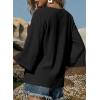 image:imageSHEWIN Womens Tops 34 Sleeves Business Casual Dressy Elegant Blouses Loose Shirts 2026A Black